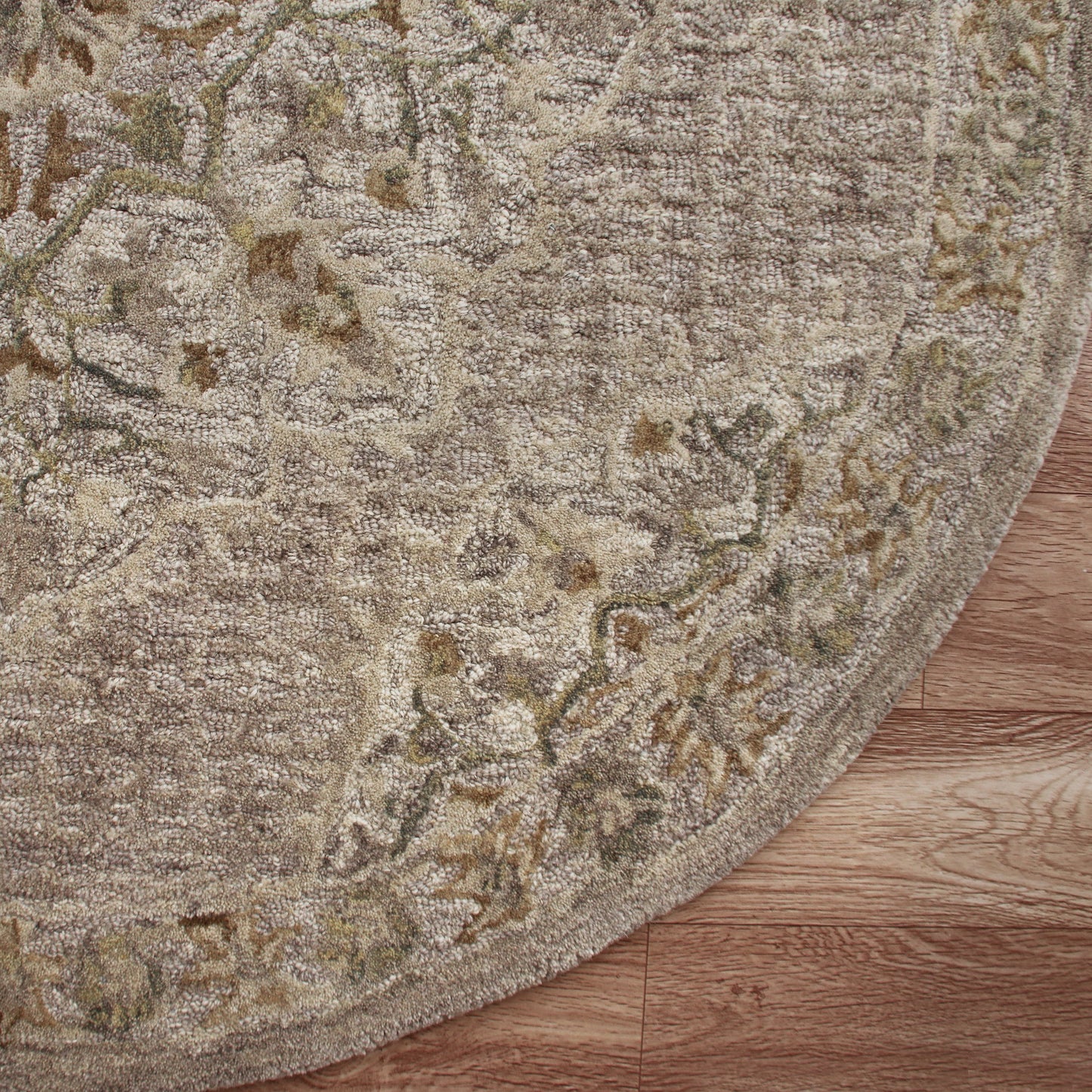 Sinuous-54120 Casual Hand-Tufted Beige/Cream Cotton Indoor Area Rug - LR Home