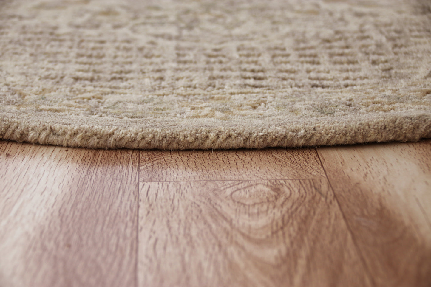 Sinuous-54120 Casual Hand-Tufted Beige/Cream Cotton Indoor Area Rug - LR Home