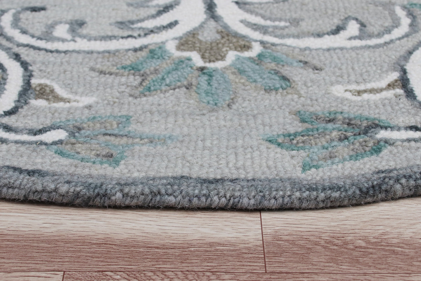 SINUO-54152 Transitional/Casual Hand-Tufted Taupe/Gray/Blue Wool Indoor Area Rugs - LR Home