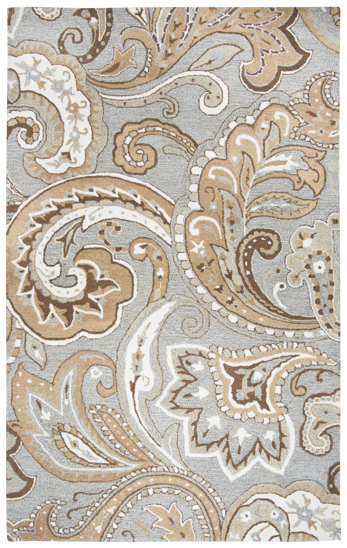 Suffolk SK325A Gray Hand-Tufted Rug - Rizzy