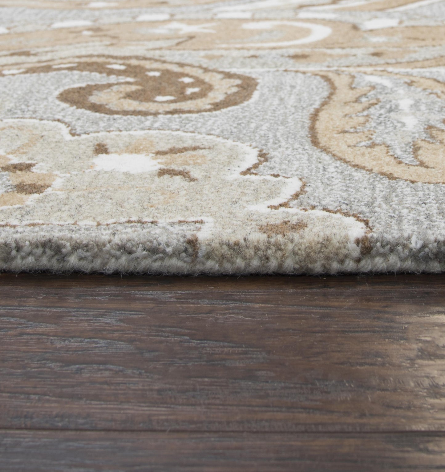 Suffolk SK325A Gray Hand-Tufted Rug - Rizzy