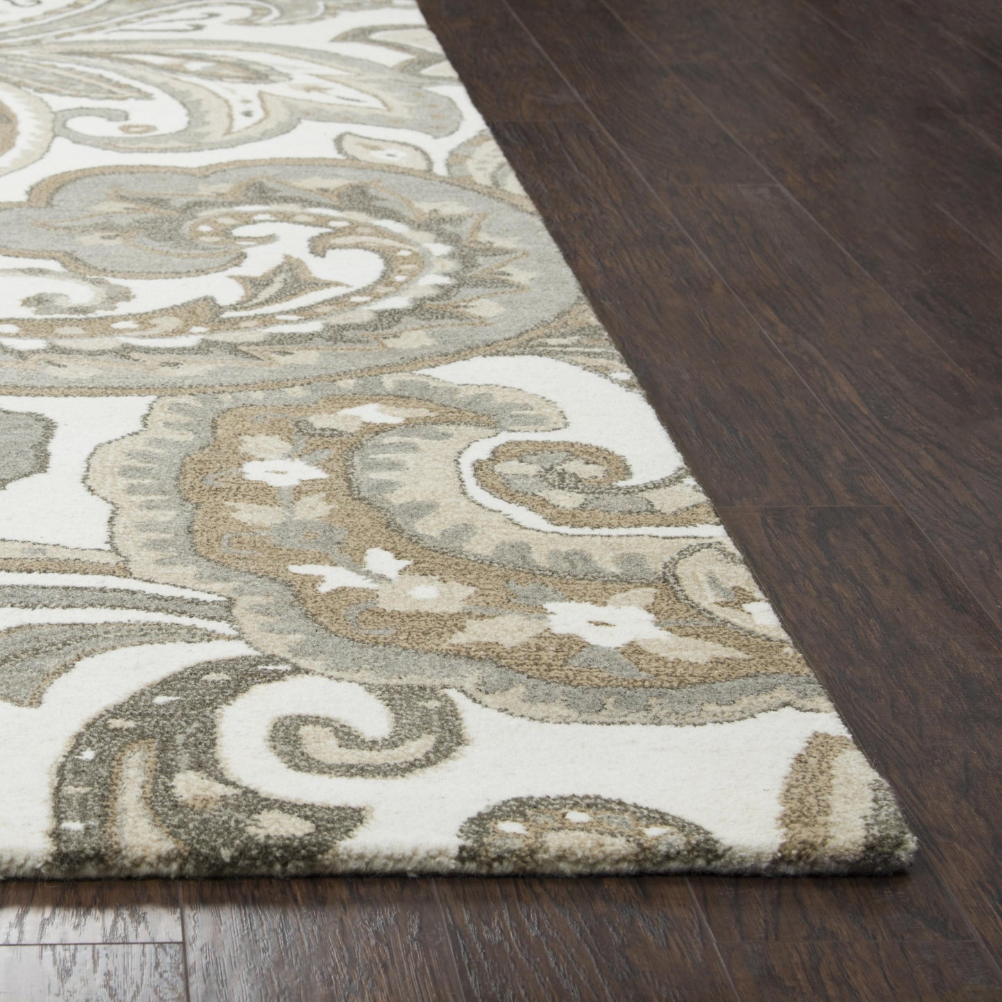 Suffolk SK326A Beige Hand-Tufted Rug - Rizzy