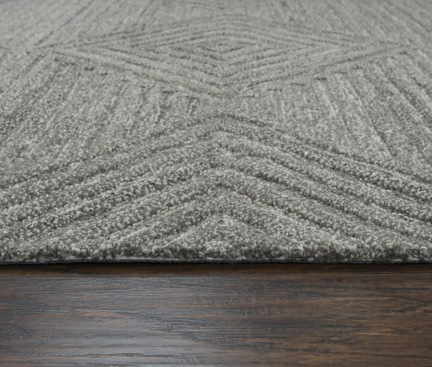 Suffolk SK334A Gray/Natural Hand Tufted Rug - Rizzy