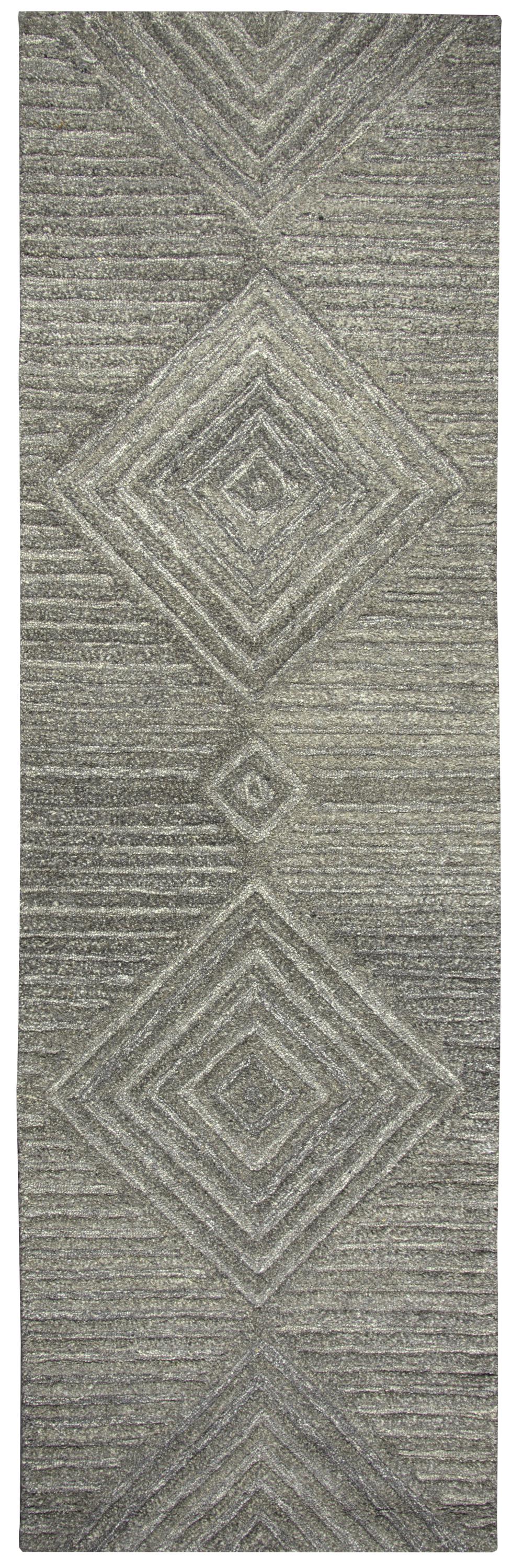 Suffolk SK334A Gray/Natural Hand Tufted Rug - Rizzy