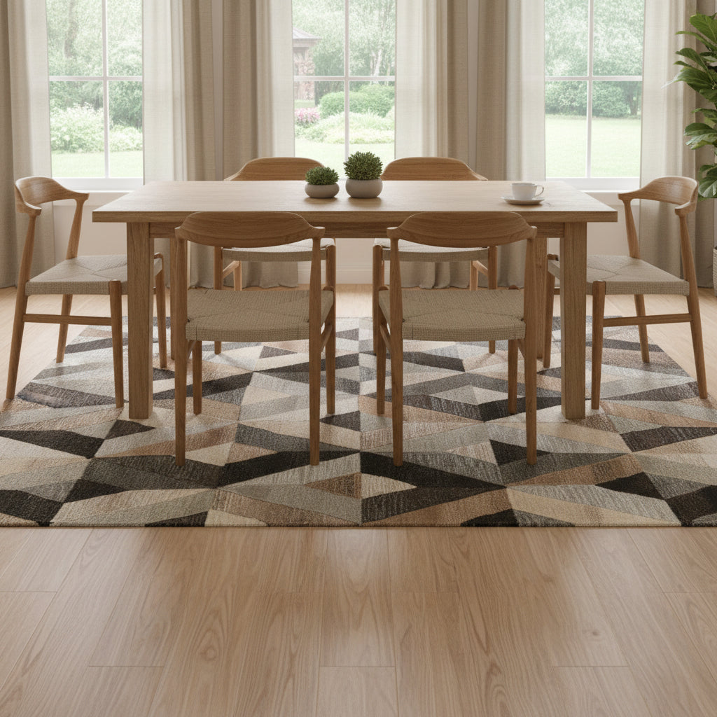 Suffolk SK337A Gray/Natural Hand-Tufted Rug - Rizzy