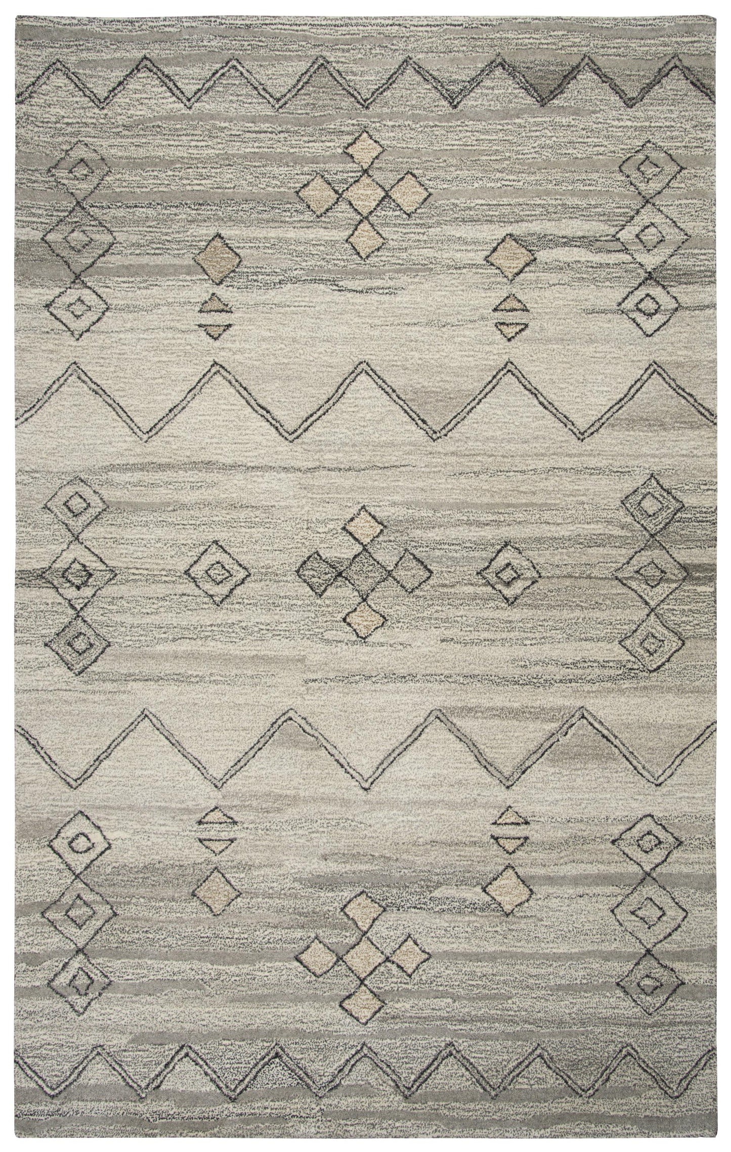 Suffolk SK358A Gray Hand-Tufted Rug - Rizzy