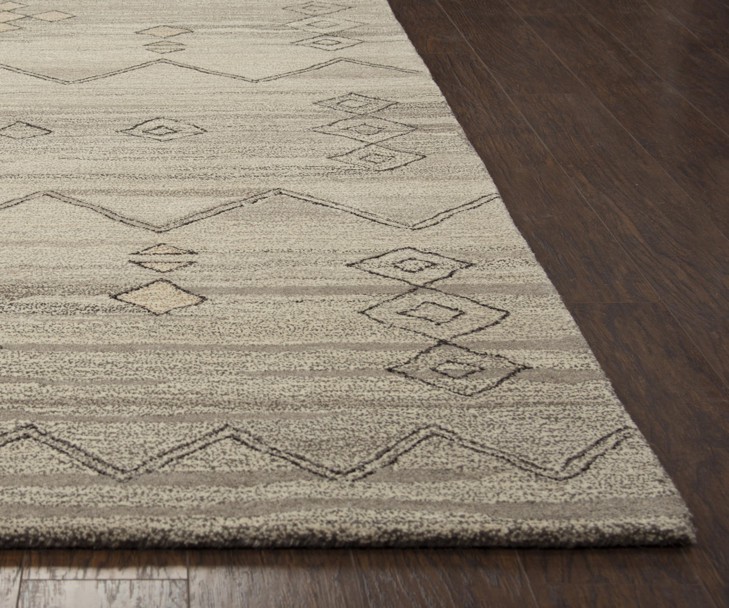 Suffolk SK358A Gray Hand-Tufted Rug - Rizzy
