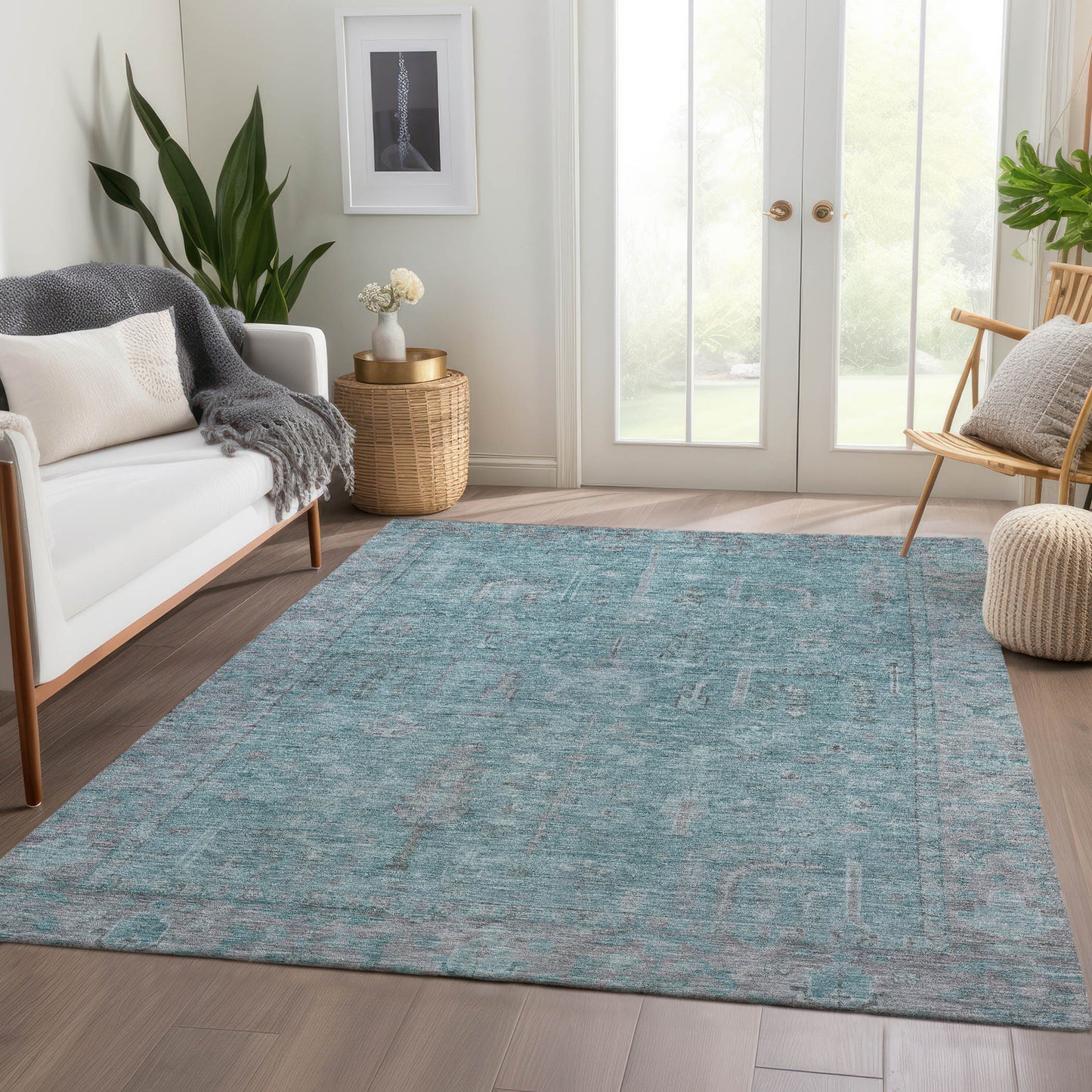 Machine Made Solace SL11 Aqua - Dalyn Rugs