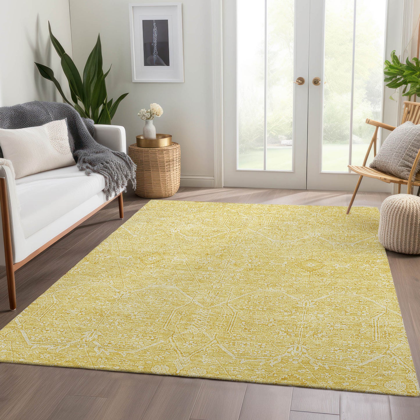 Machine Made Solace SL12 Yellow - Dalyn Rugs