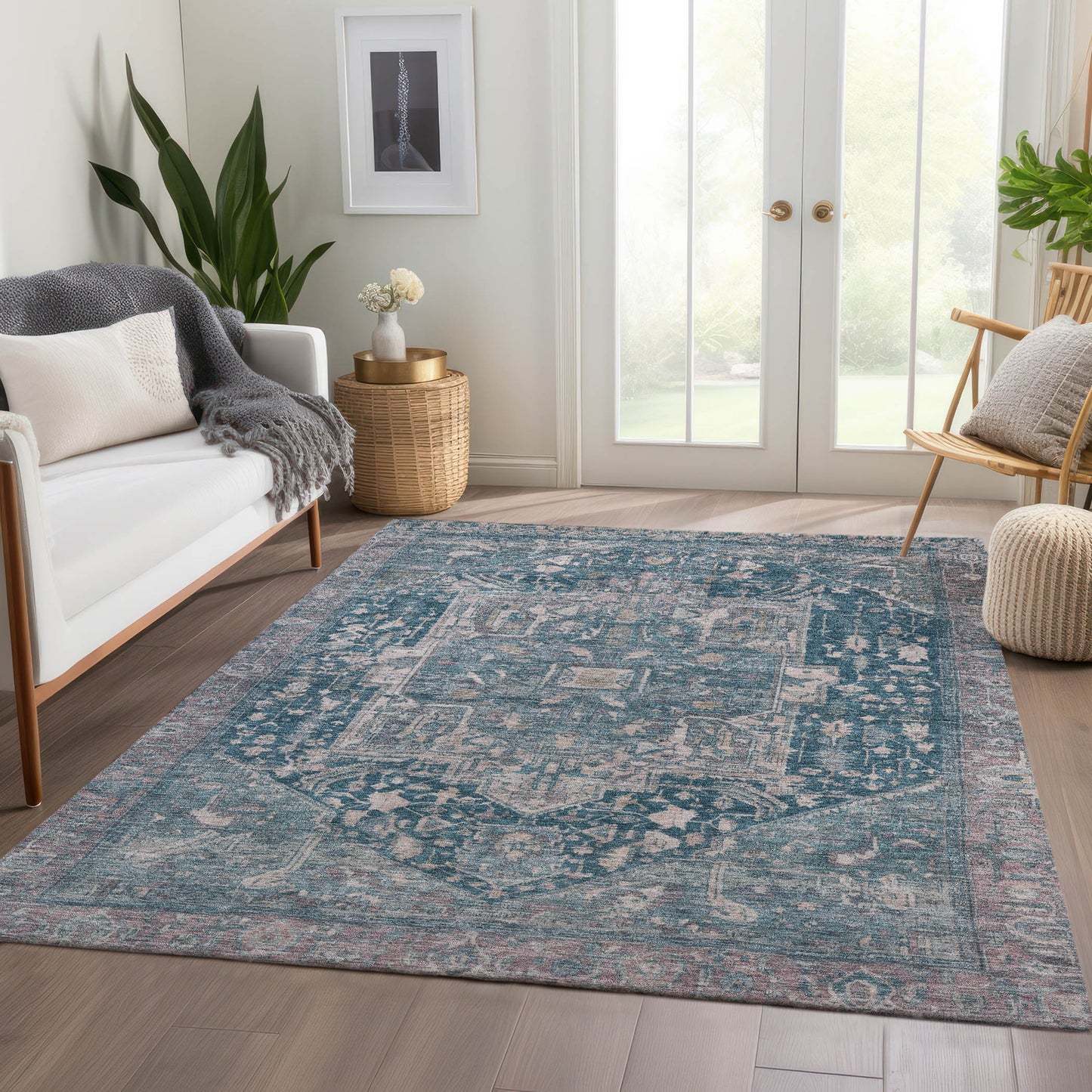 Machine Made Solace SL14 Blue - Dalyn Rugs
