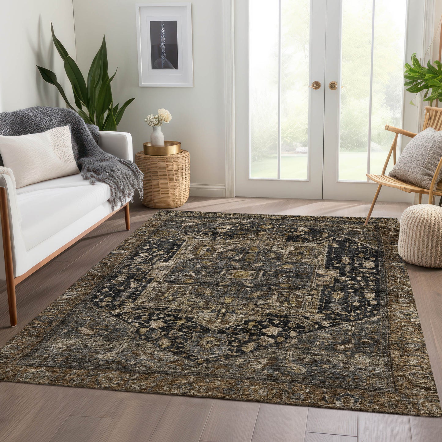 Machine Made Solace SL14 Charcoal - Dalyn Rugs