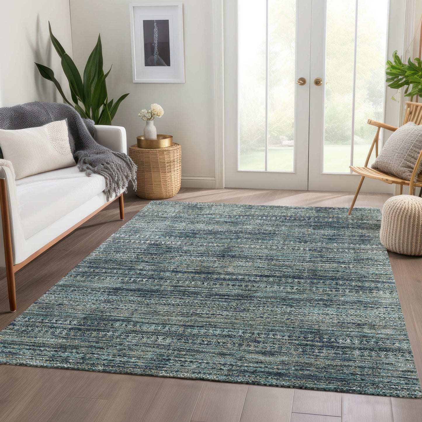 Machine Made Solace SL3 Teal - Dalyn Rugs