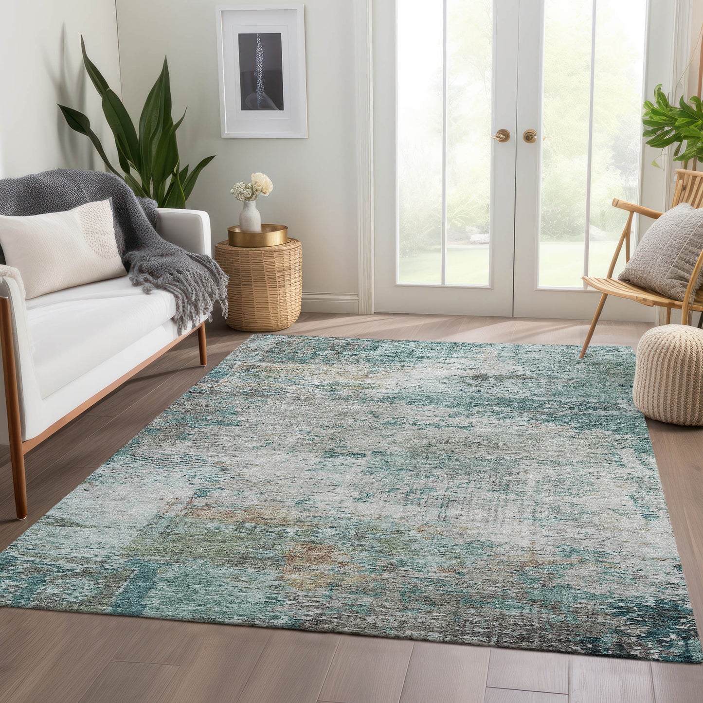 Machine Made Solace SL5 Teal - Dalyn Rugs