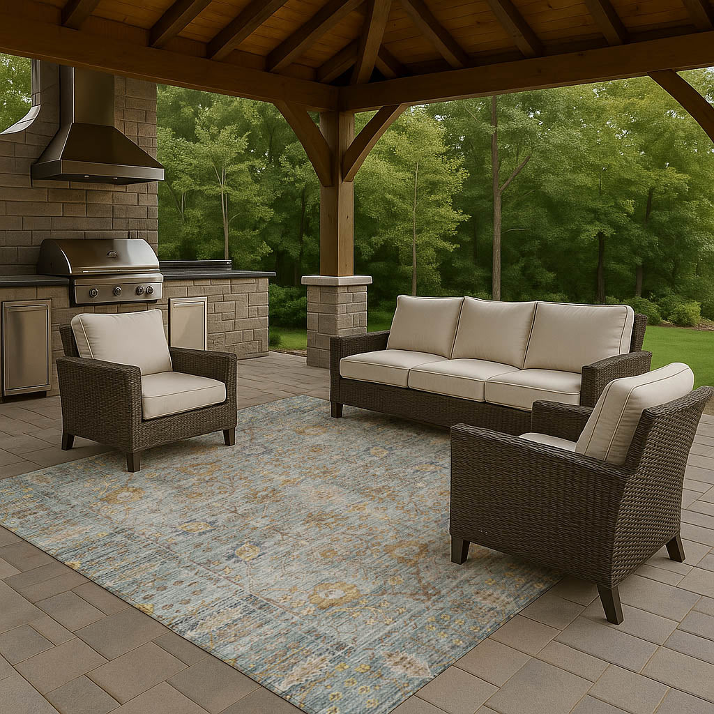 Machine Made Solace SL9 Teal - Dalyn Rugs