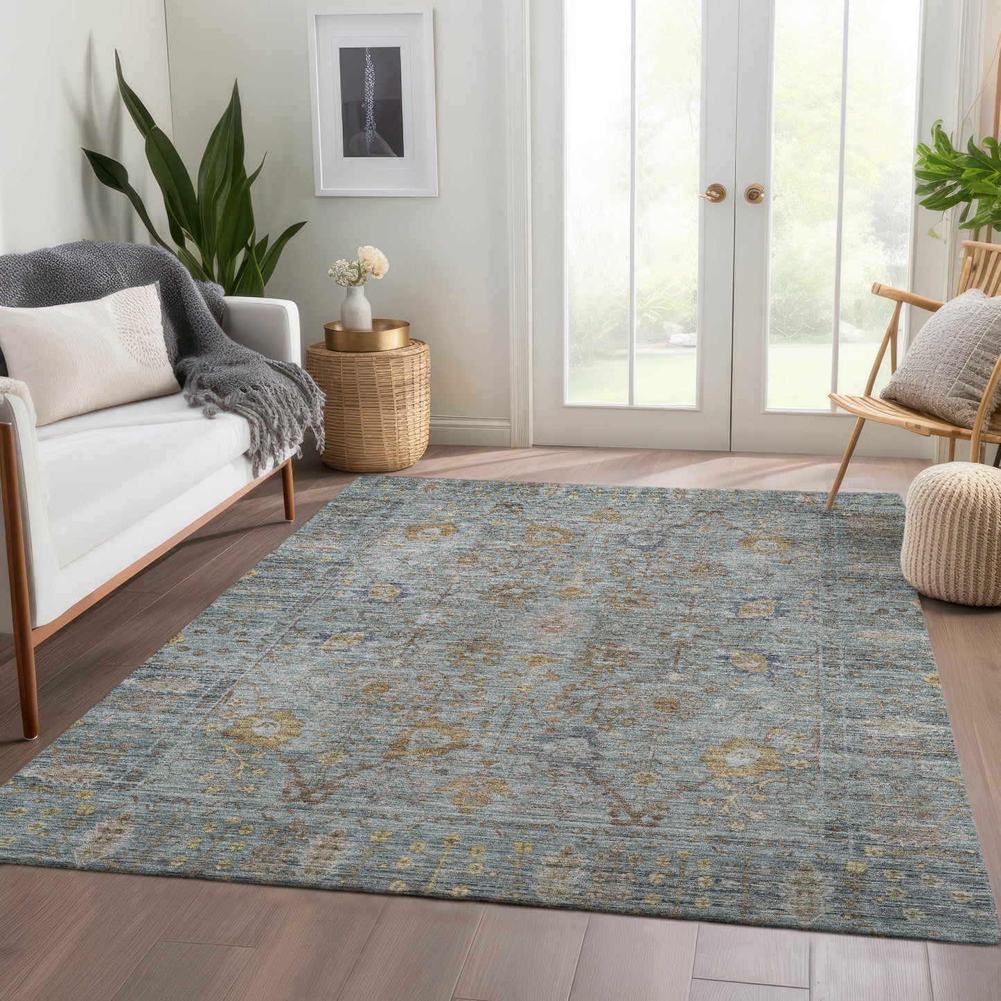Machine Made Solace SL9 Teal - Dalyn Rugs