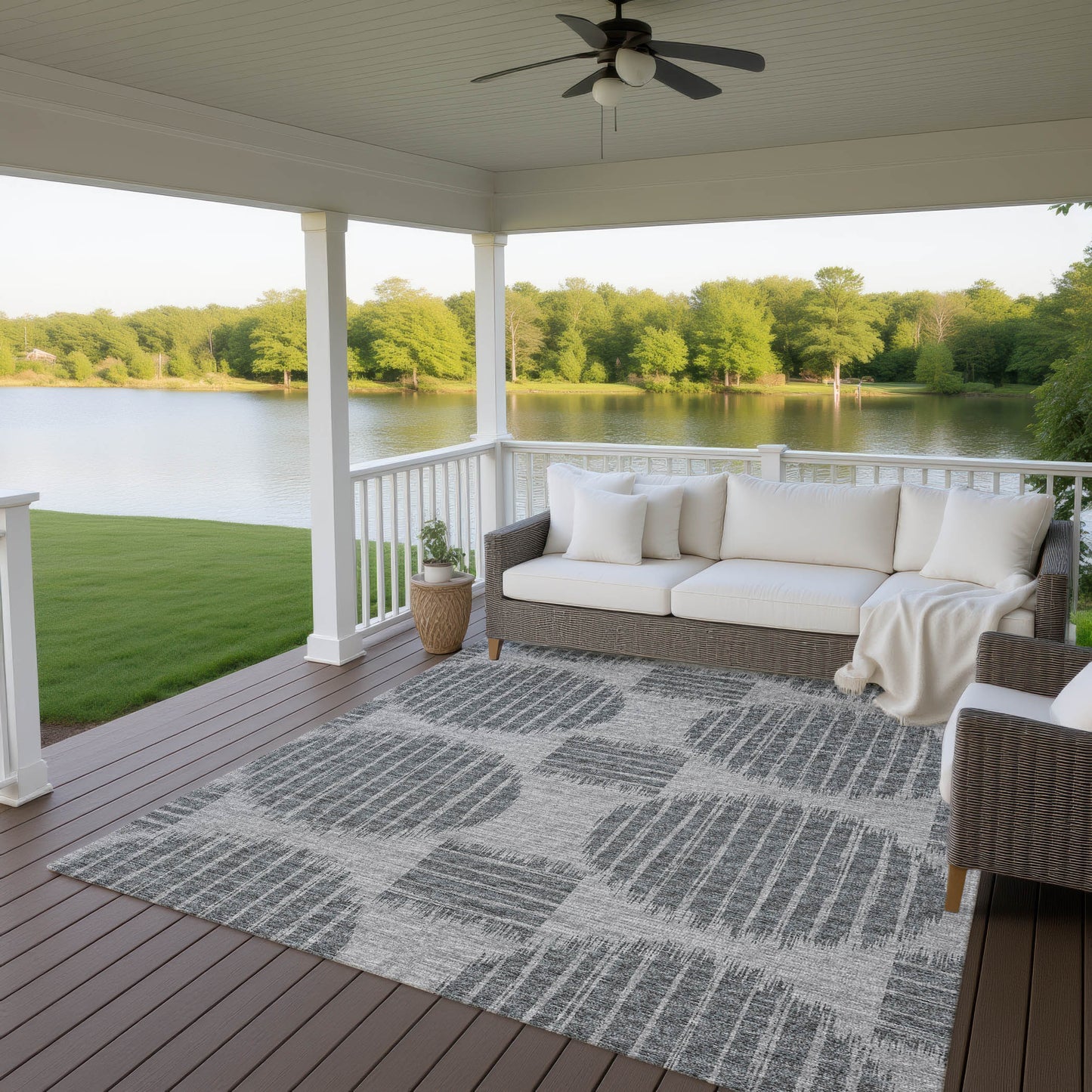 Machine Made Sedona SN13 Pewter - Dalyn Rugs