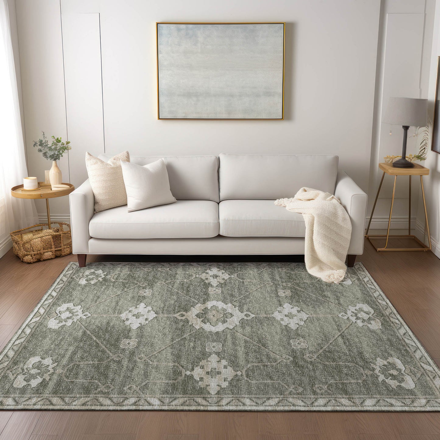 Machine Made Sedona SN16 Khaki - Dalyn Rugs