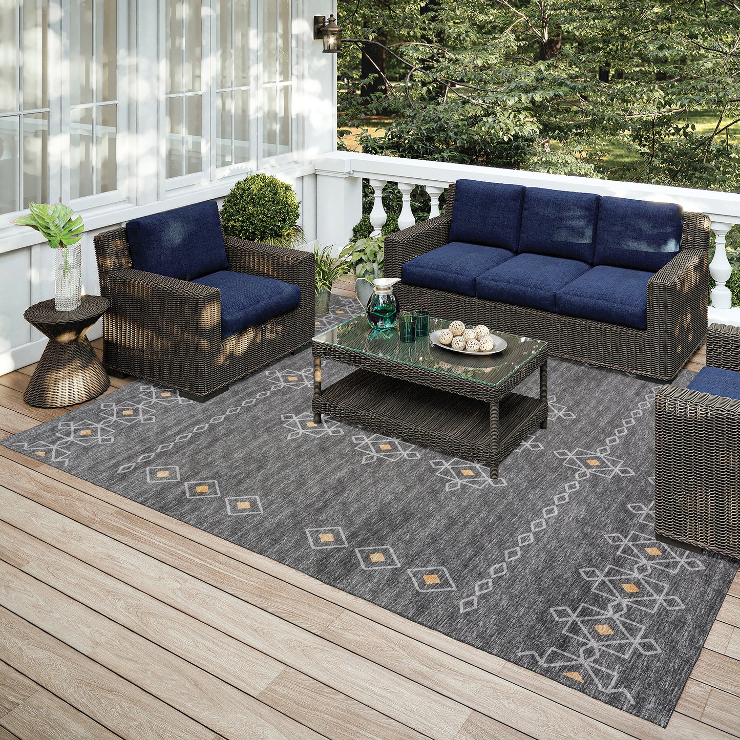 Machine Made Sedona SN3 Charcoal - Dalyn Rugs