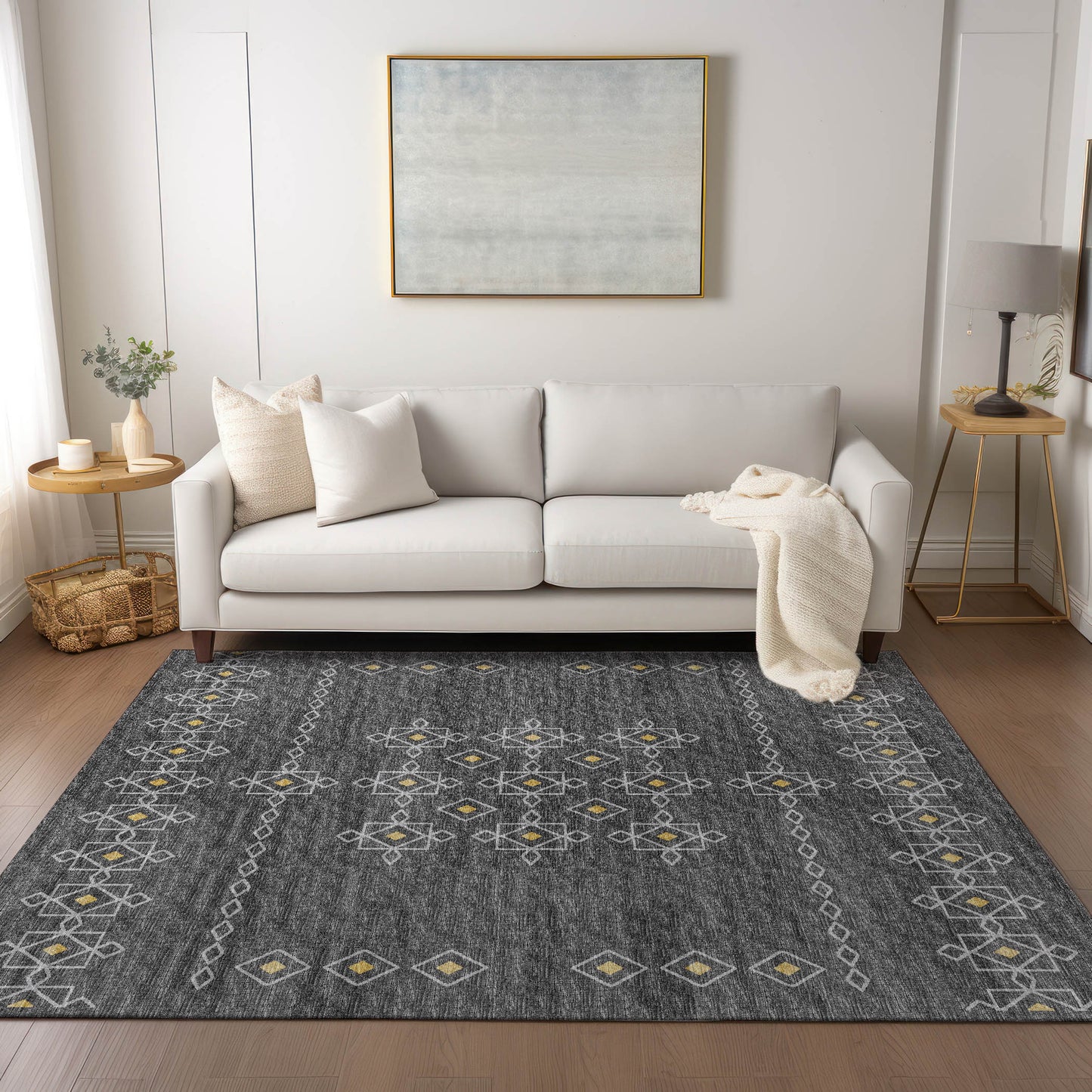 Machine Made Sedona SN3 Charcoal - Dalyn Rugs