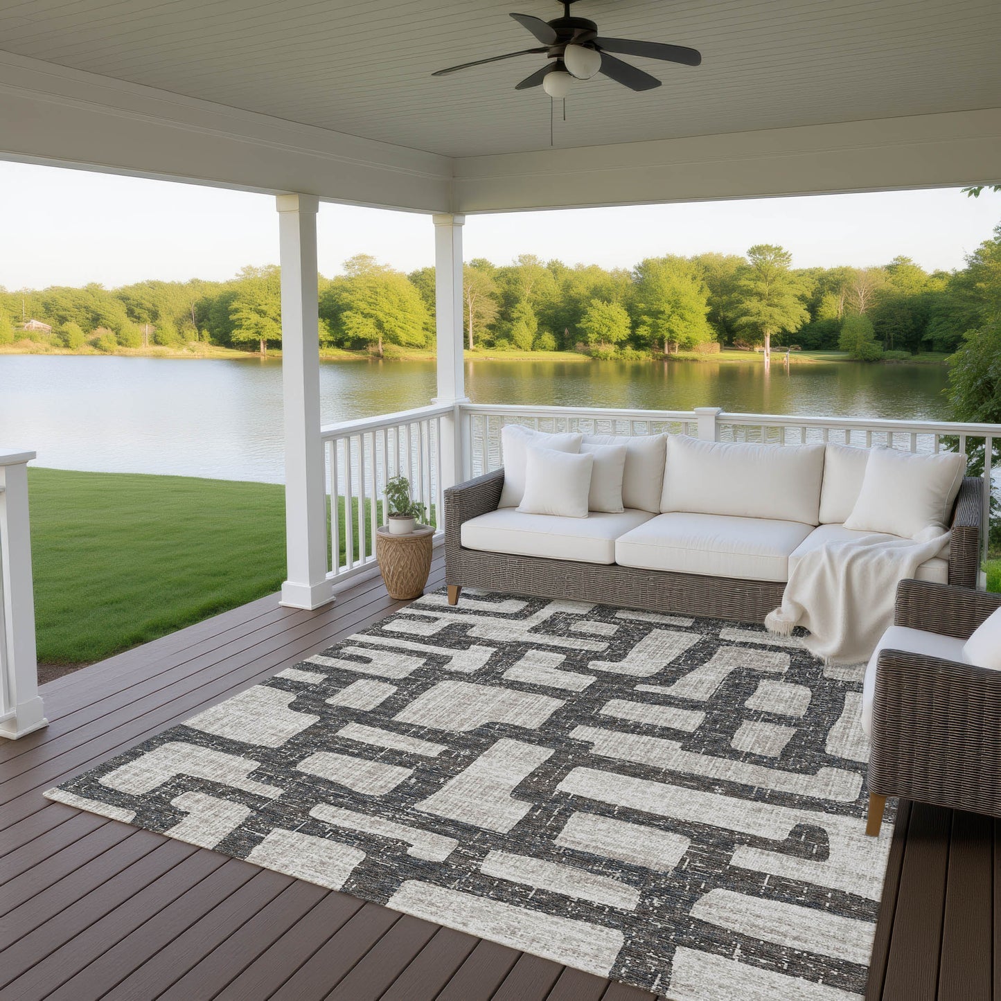Machine Made Sedona SN4 Pebble - Dalyn Rugs