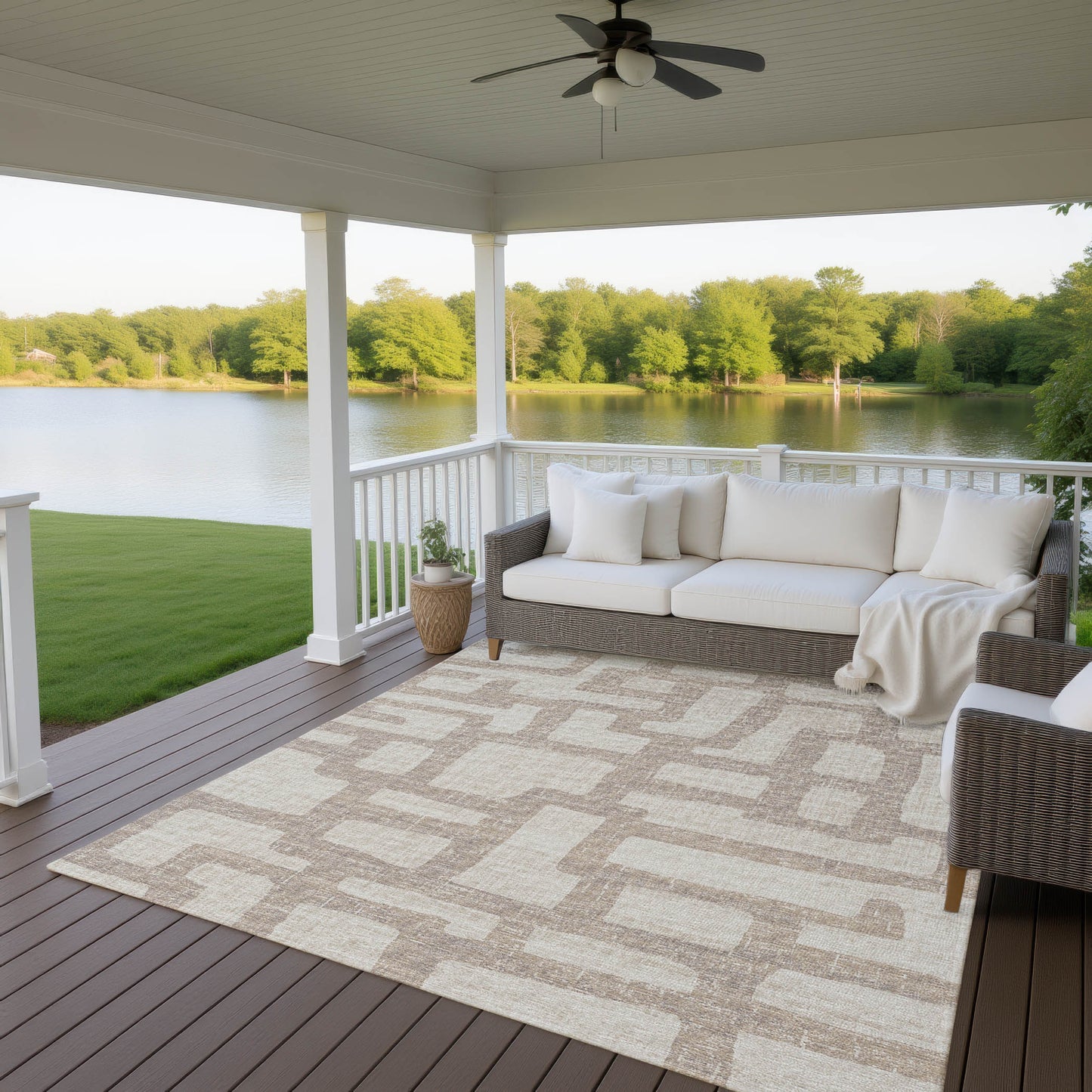 Machine Made Sedona SN4 Taupe - Dalyn Rugs