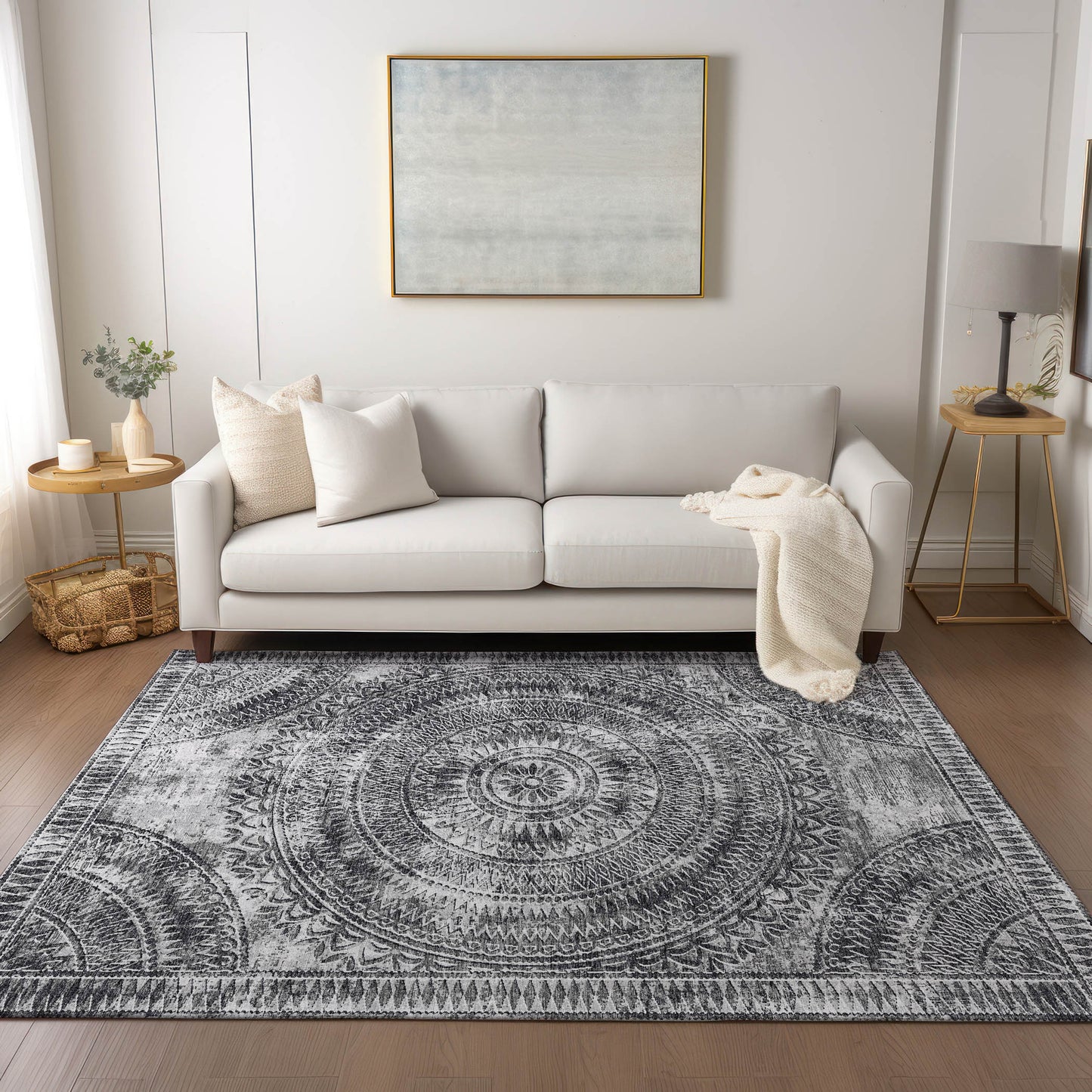 Machine Made Sedona SN7 Pewter - Dalyn Rugs