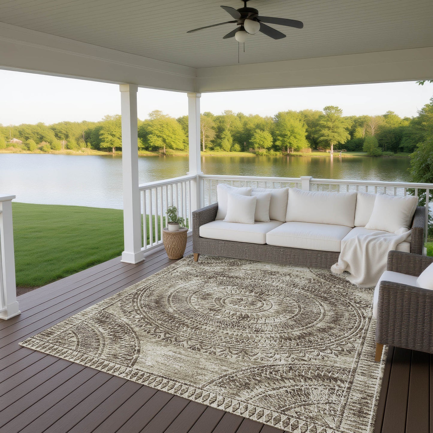 Machine Made Sedona SN7 Taupe - Dalyn Rugs