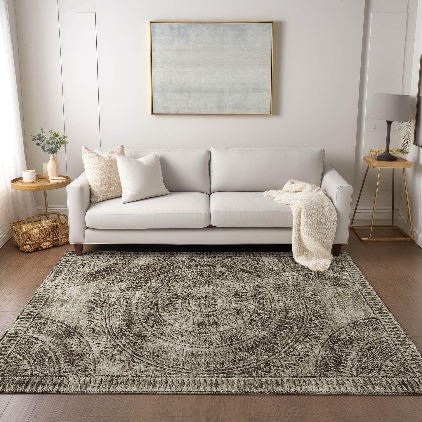 Machine Made Sedona SN7 Taupe - Dalyn Rugs