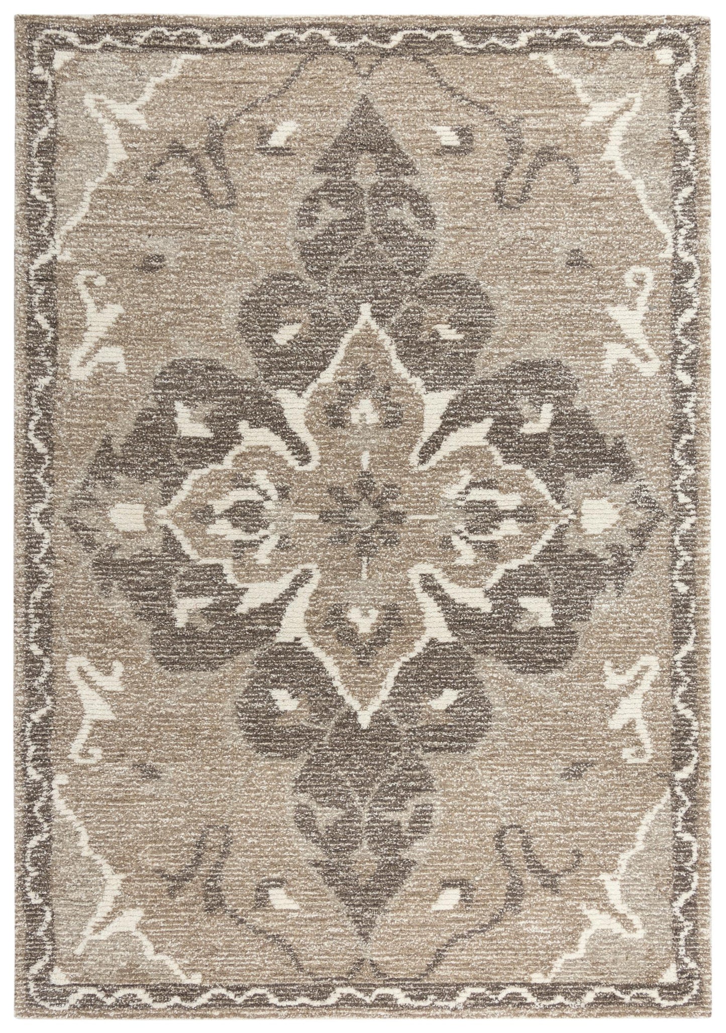 Serena SNA925 Brown Hand-Tufted Rug - Rizzy