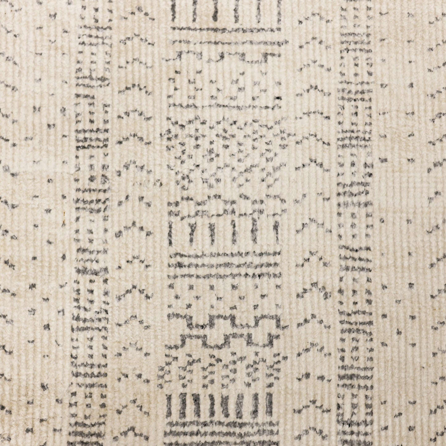 Sobek-04411 Modern Hand-Knotted White Indoor Area Rug - LR Home