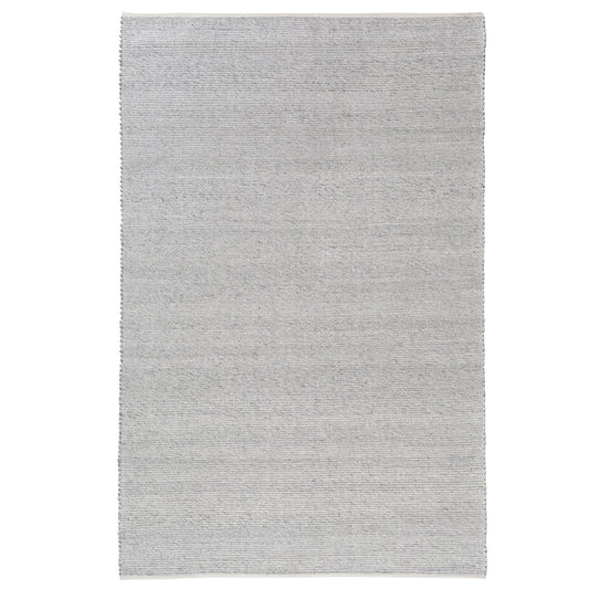 Gray/Ivory Contemporary Solid Hand-Woven Polyester Indoor Area Rug - Silo view