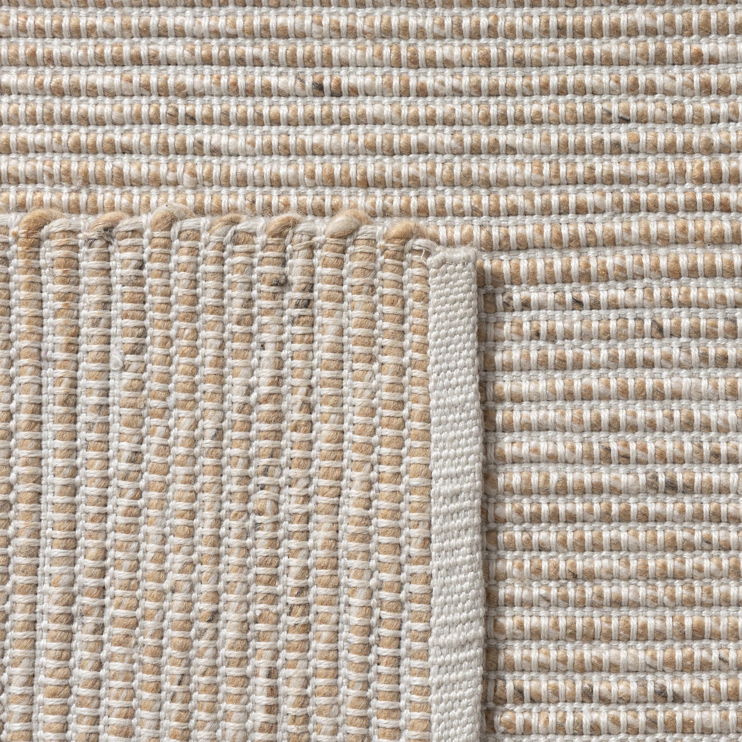 SOLAC-82728 Modern/Contemporary Hand-Woven Sand/Ivory Polyester Indoor Area Rugs - LR Home
