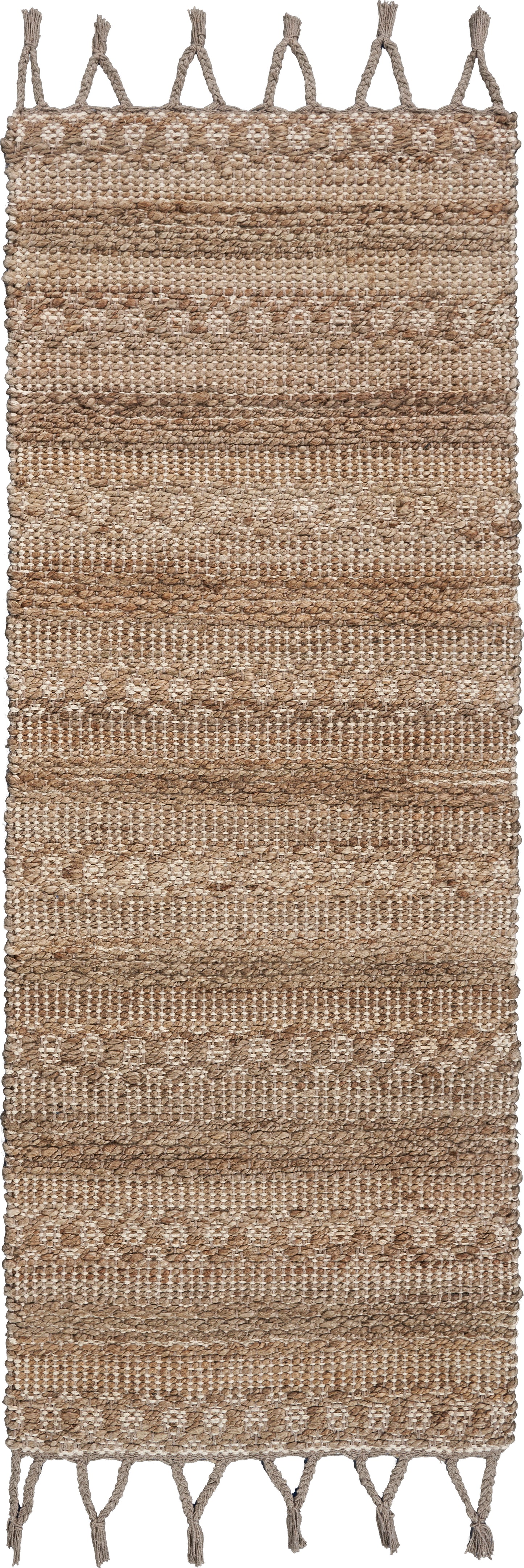 SPECI-05271 Bohemian/Eclectic Hand-Woven Natural Jute Blend Indoor Area Rugs - LR Home