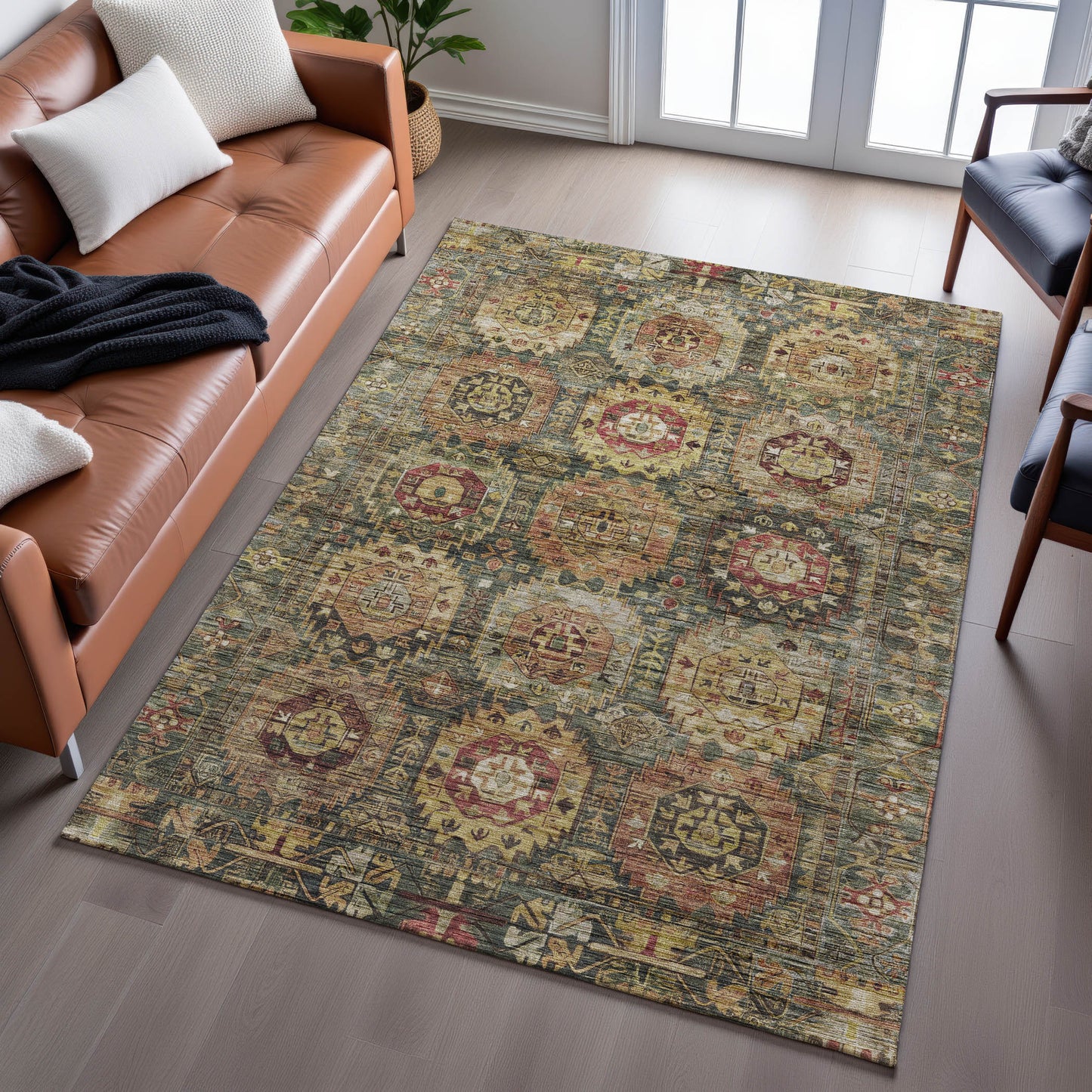 Machine Made Silk Road SR11 Fern - Dalyn Rugs