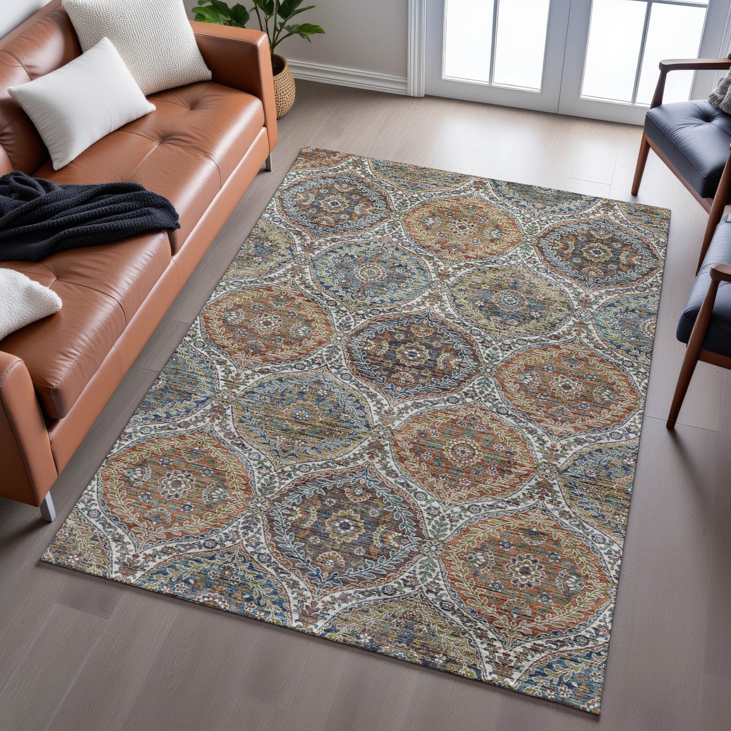 Machine Made Silk Road SR12 Multi - Dalyn Rugs