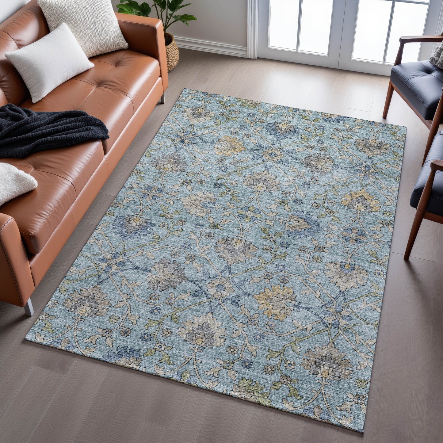 Machine Made Silk Road SR1 Denim - Dalyn Rugs