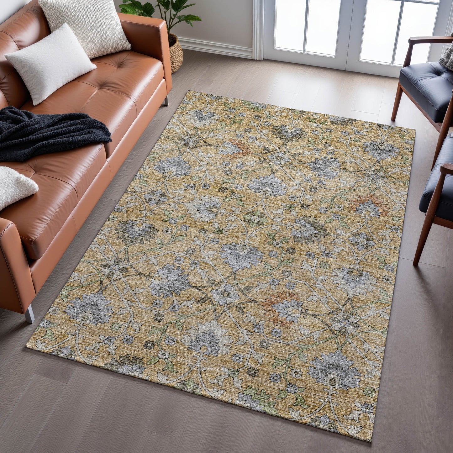 Machine Made Silk Road SR1 Saffron - Dalyn Rugs