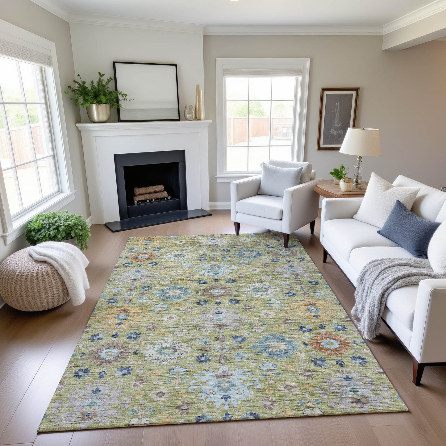 Machine Made Silk Road SR3 Aloe - Dalyn Rugs