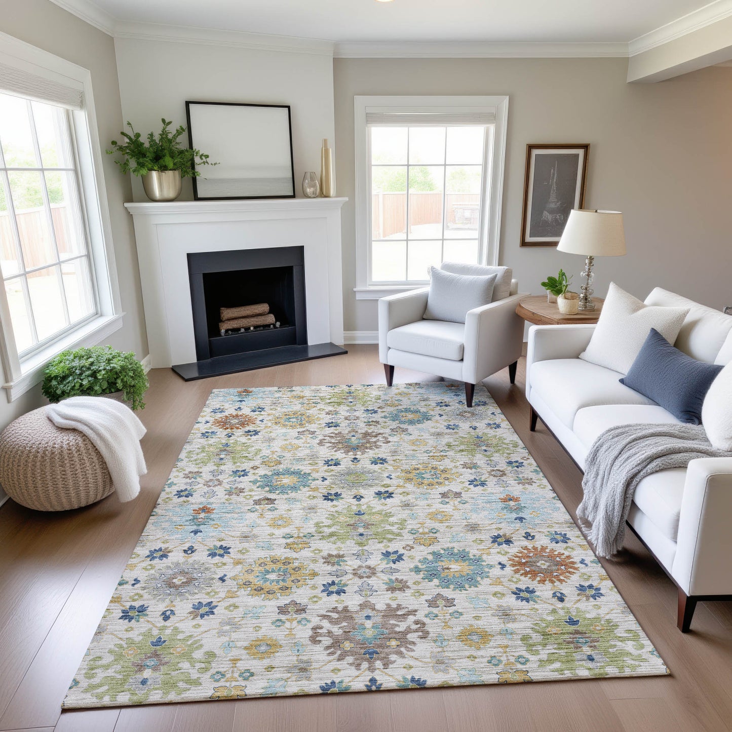 Machine Made Silk Road SR3 Ivory - Dalyn Rugs