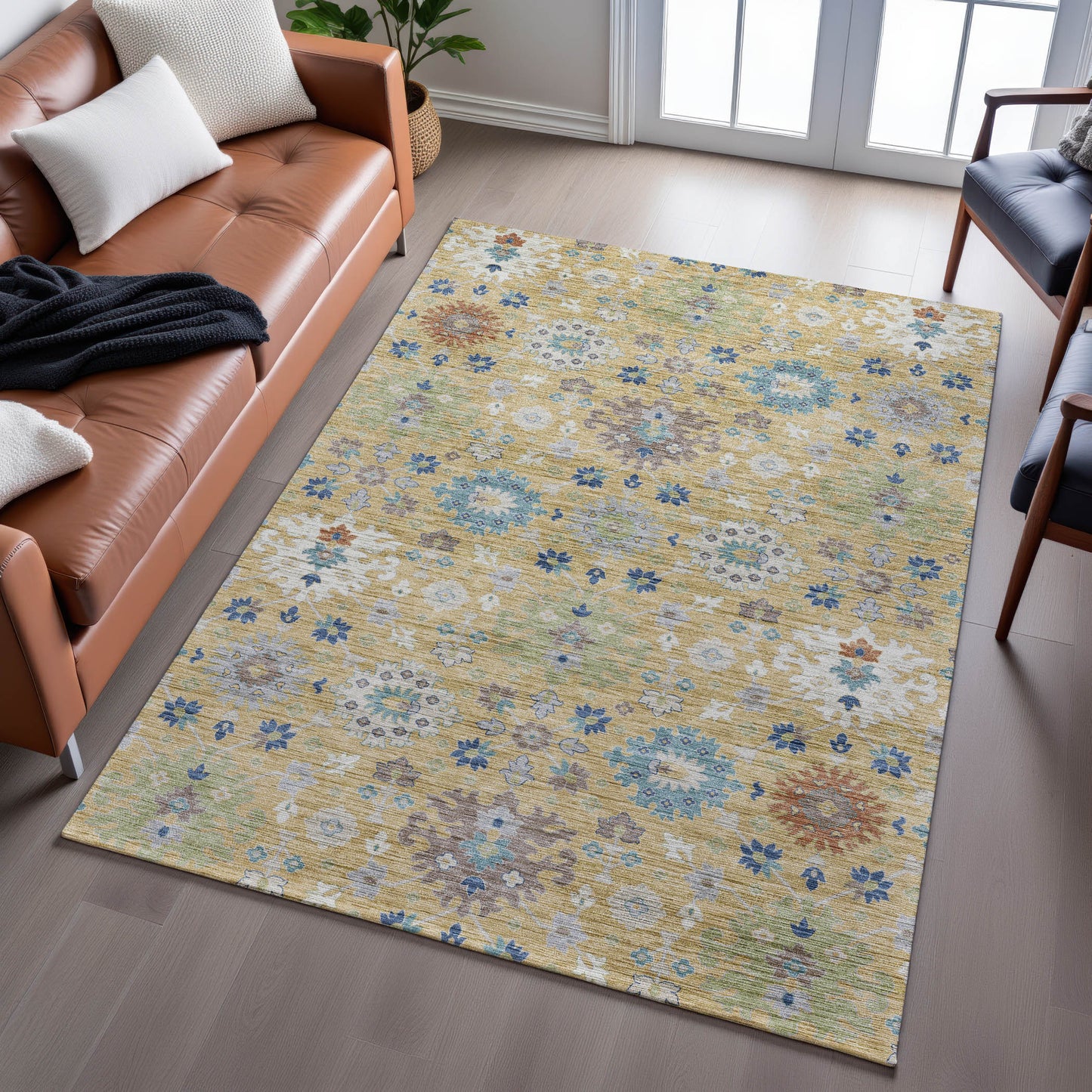 Machine Made Silk Road SR3 Turmeric - Dalyn Rugs