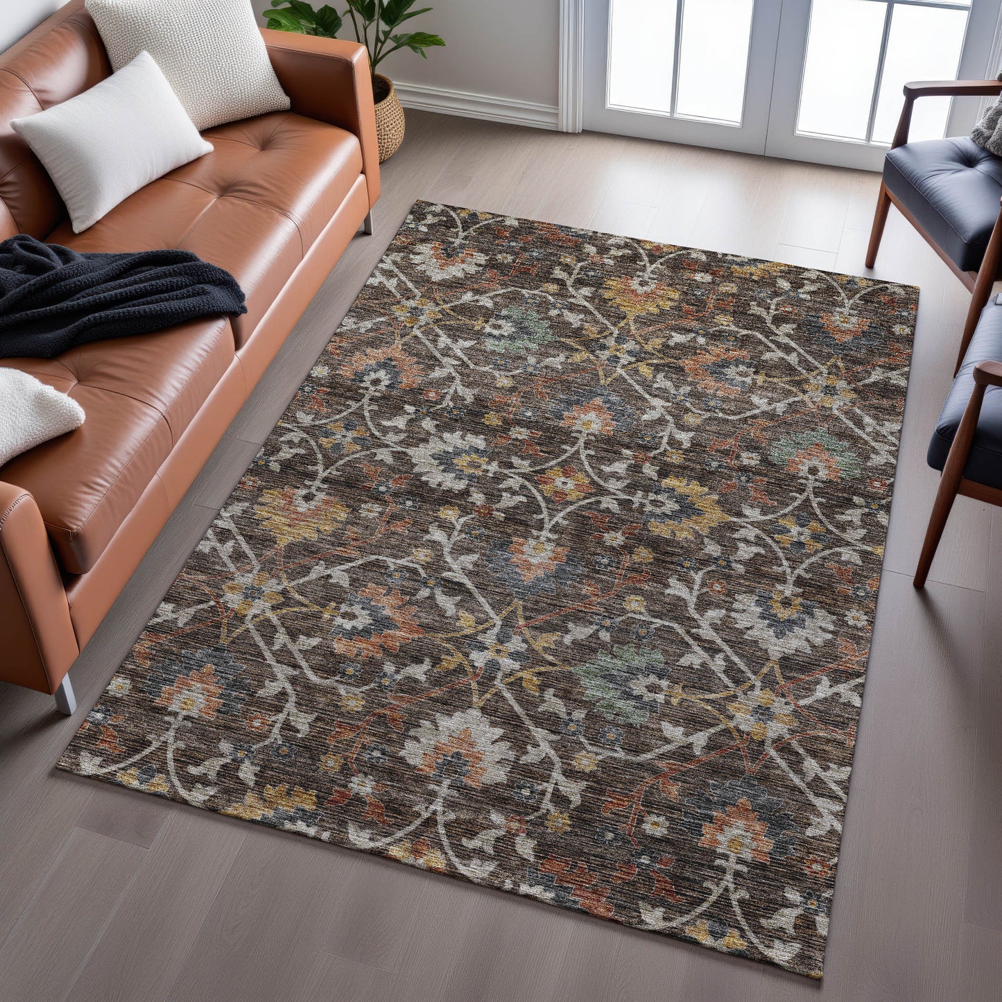 Machine Made Silk Road SR4 Chocolate - Dalyn Rugs