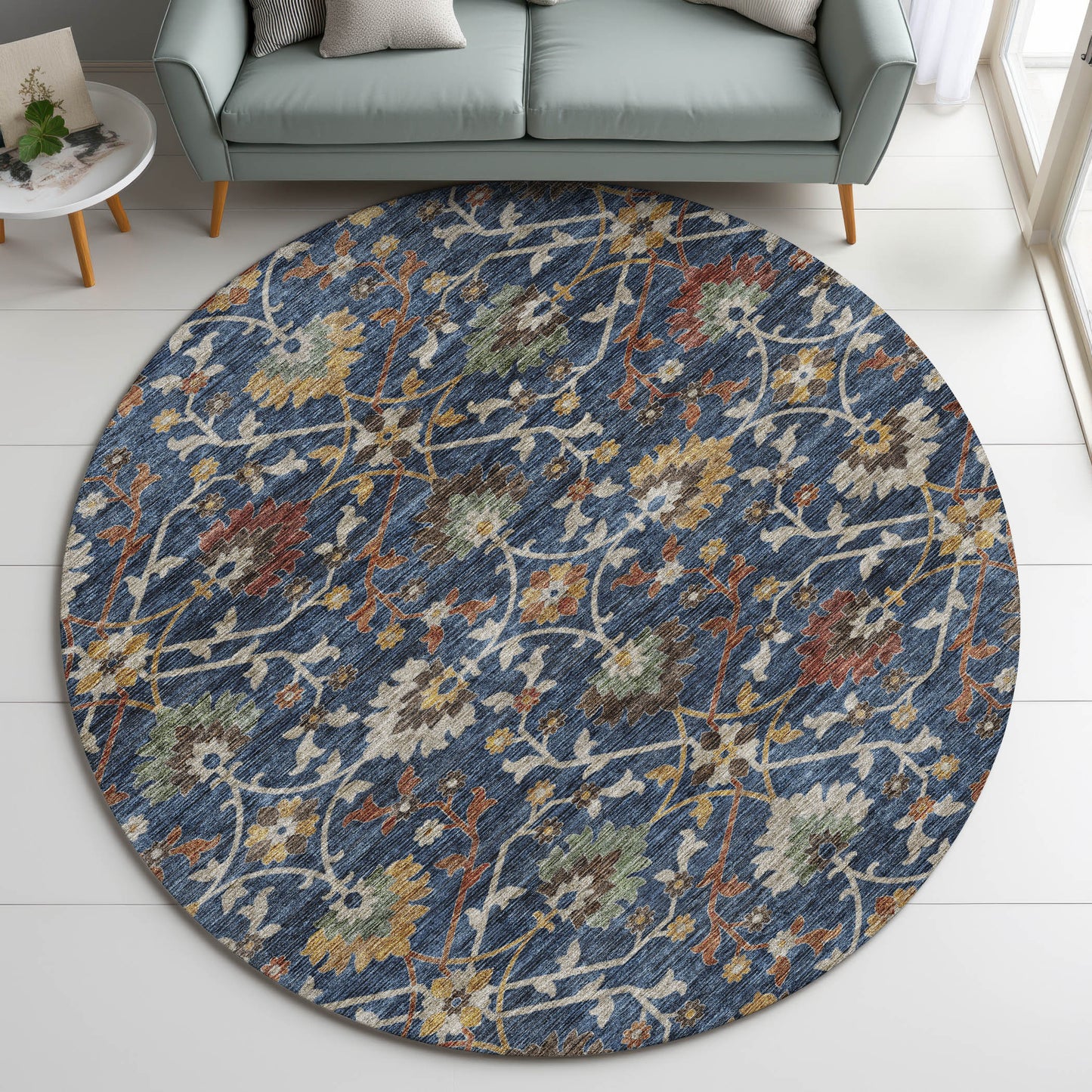 Machine Made Silk Road SR4 Navy - Dalyn Rugs