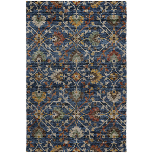 Machine Made Silk Road SR4 Navy - Dalyn Rugs