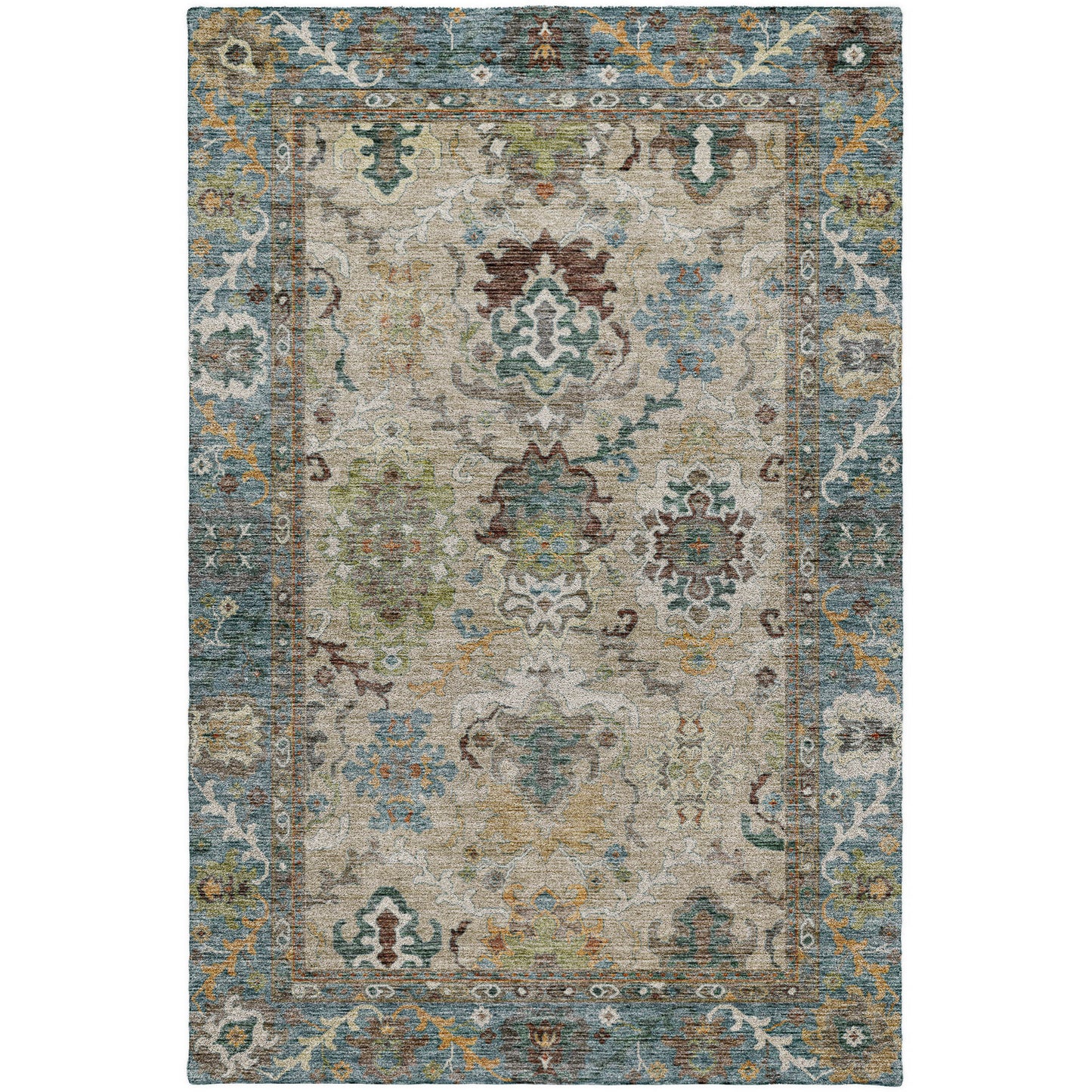 Machine Made Silk Road SR5 Aqua - Dalyn Rugs