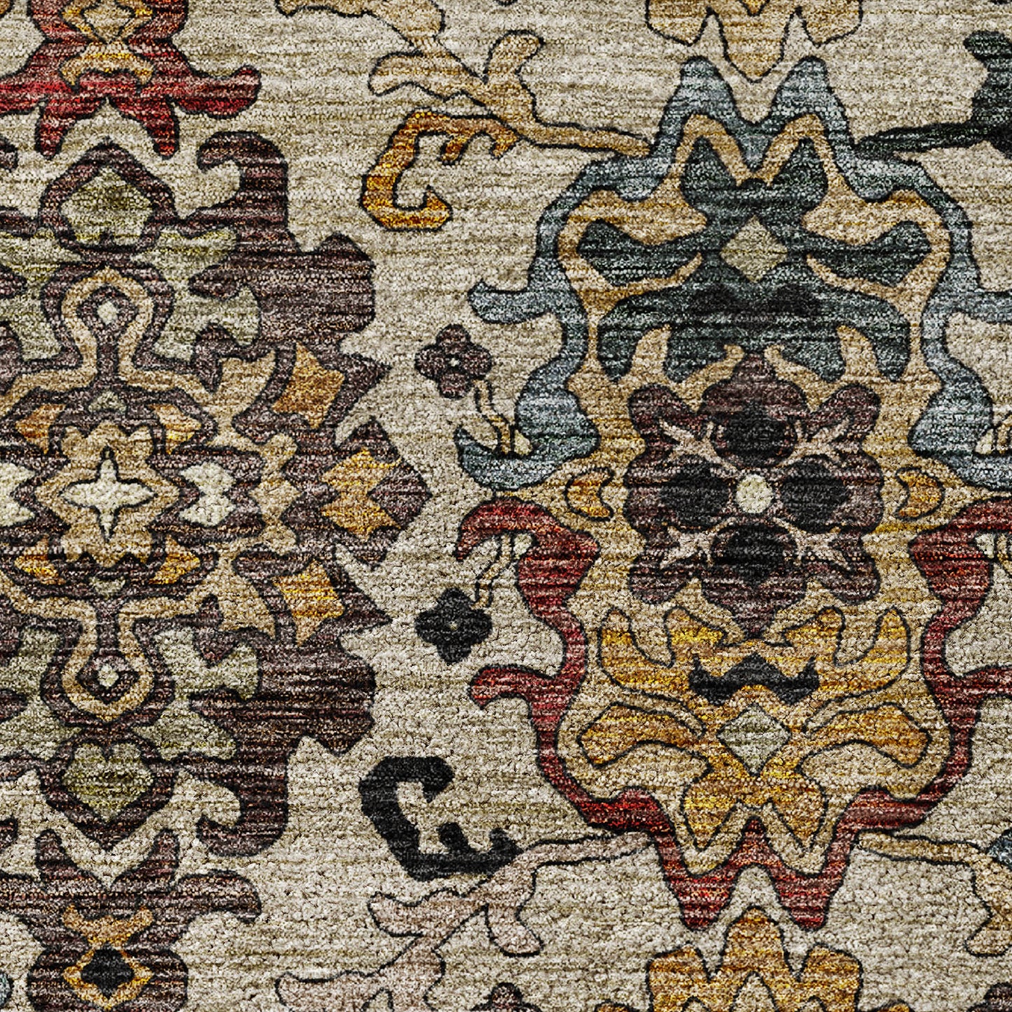 Machine Made Silk Road SR5 Black - Dalyn Rugs