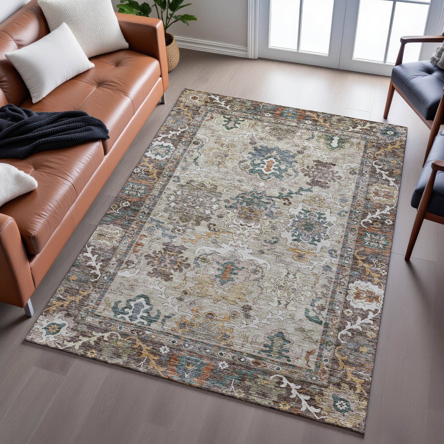Machine Made Silk Road SR5 Chocolate - Dalyn Rugs