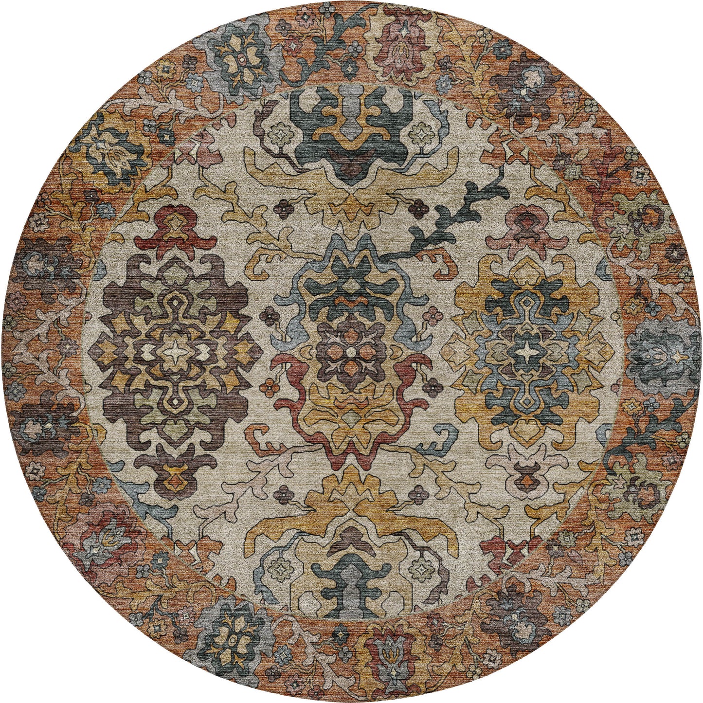 Machine Made Silk Road SR5 Copper - Dalyn Rugs
