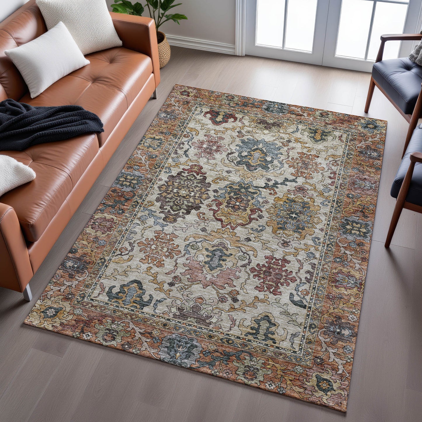 Machine Made Silk Road SR5 Copper - Dalyn Rugs