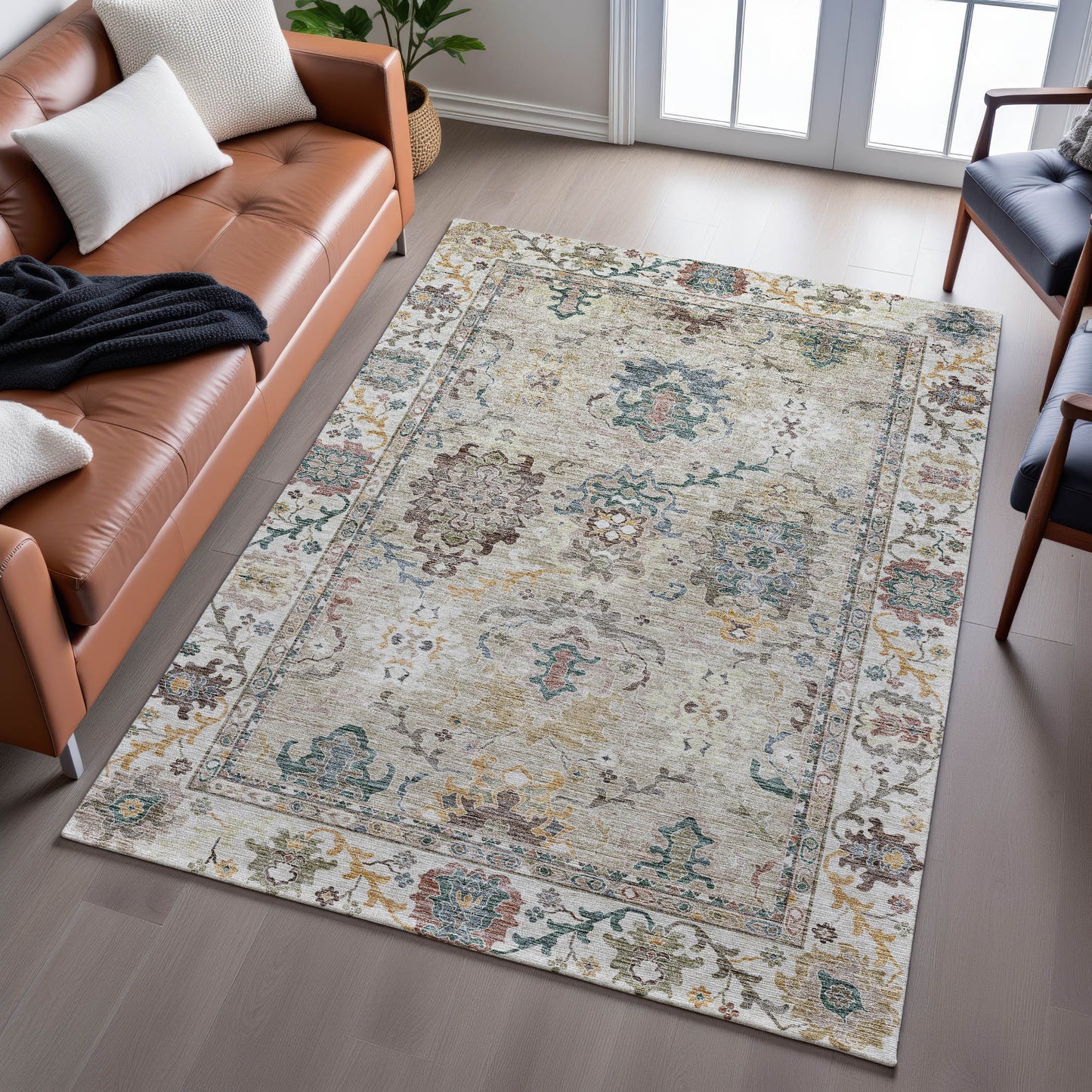 Machine Made Silk Road SR5 Putty - Dalyn Rugs