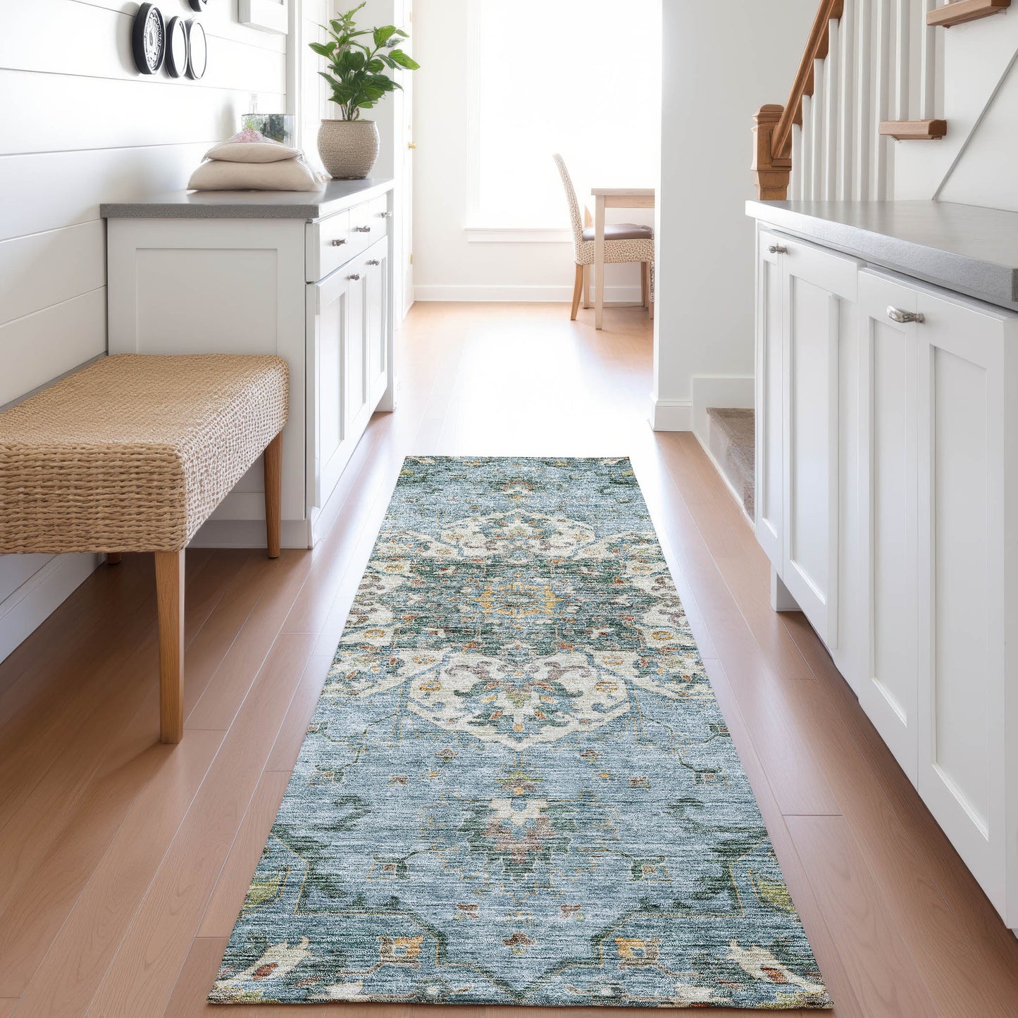 Machine Made Silk Road SR6 Aqua - Dalyn Rugs